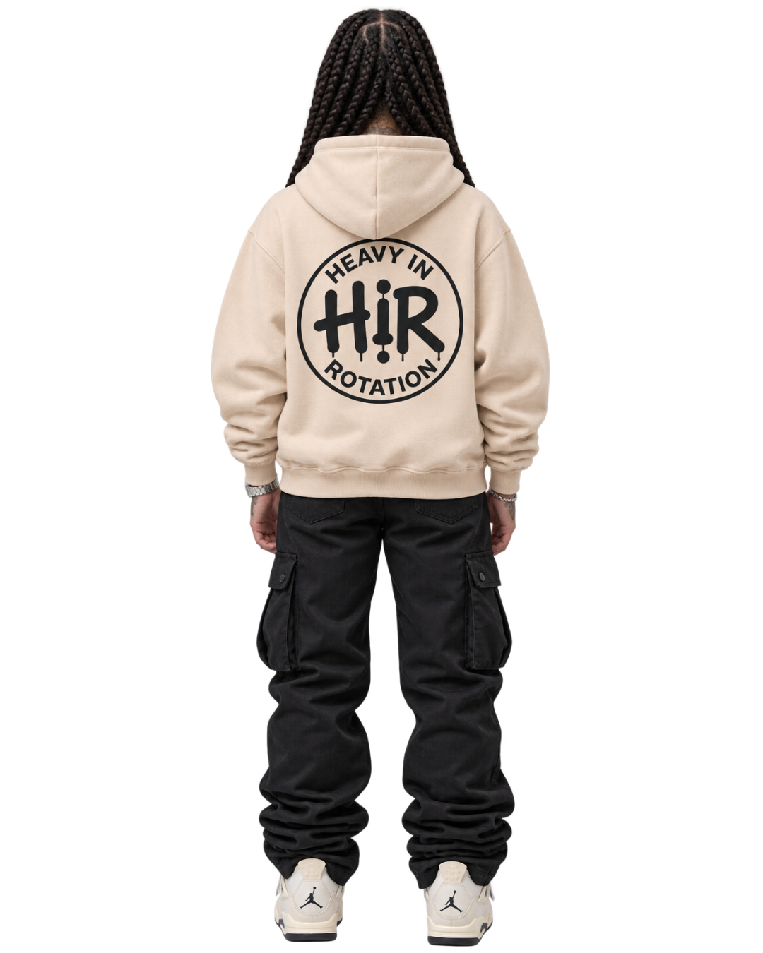 CREAM CIRCLE HOODIE