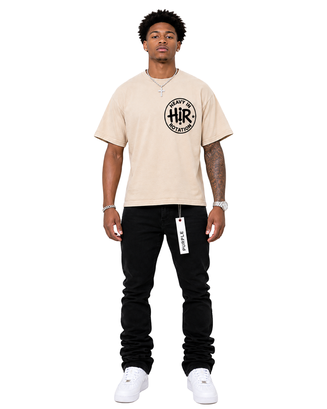 CREAM CIRCLE TEE