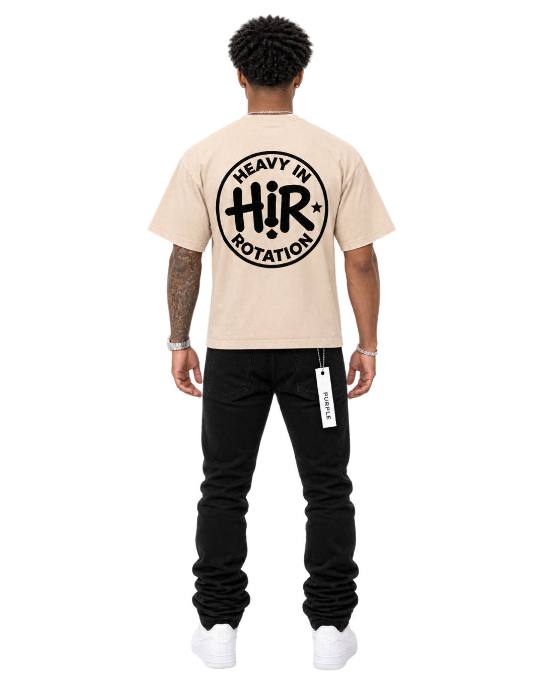 CREAM CIRCLE TEE