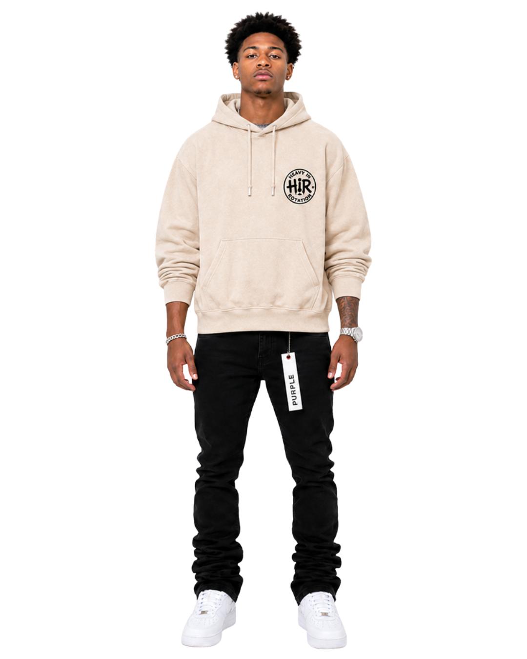 CREAM CIRCLE HOODIE
