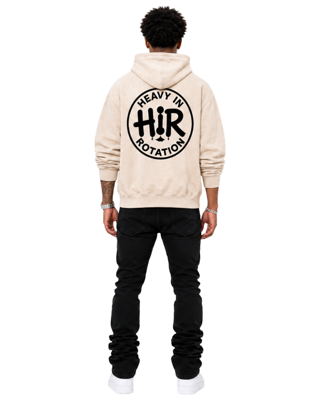 CREAM CIRCLE HOODIE