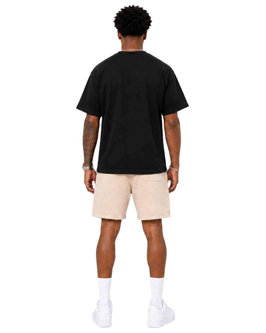 CIRCLE CREAM SHORTS