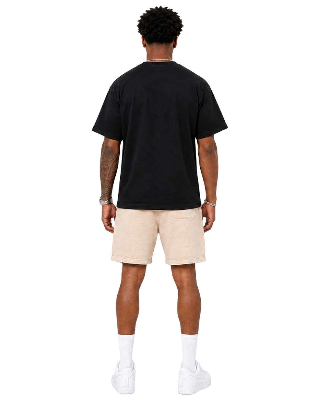 CIRCLE CREAM SHORTS