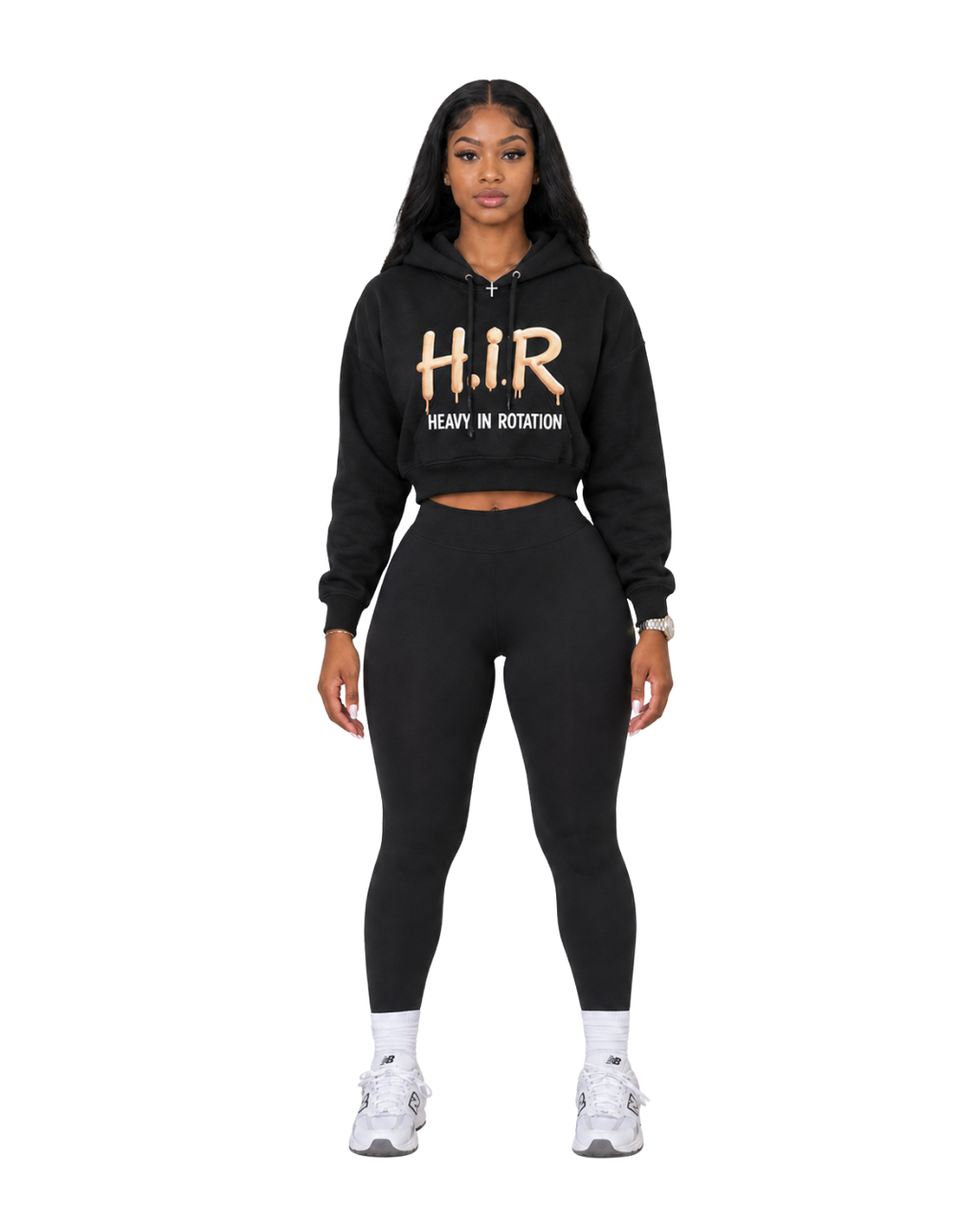 MELTED CROP HOODIE
