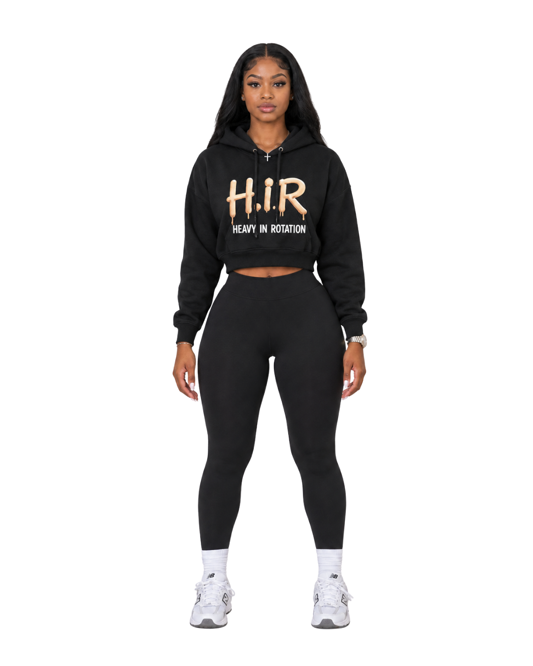 MELTED CROP HOODIE