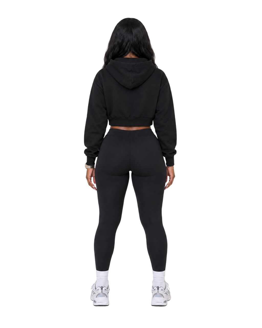 MELTED CROP HOODIE