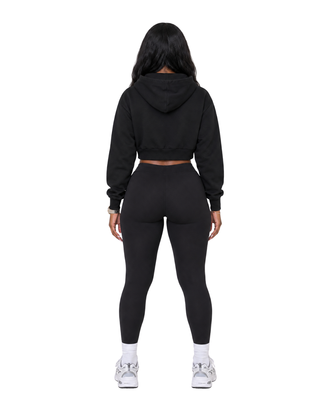MELTED CROP HOODIE