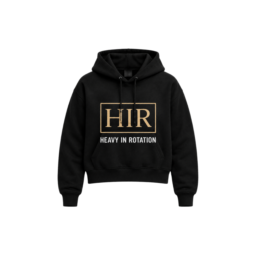 BARCODE CROP HOODIE