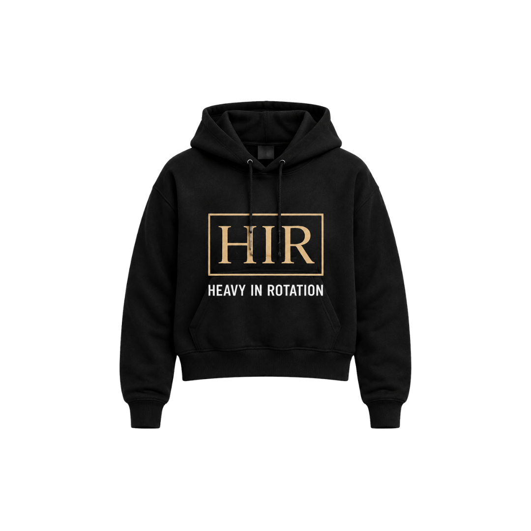 BARCODE CROP HOODIE