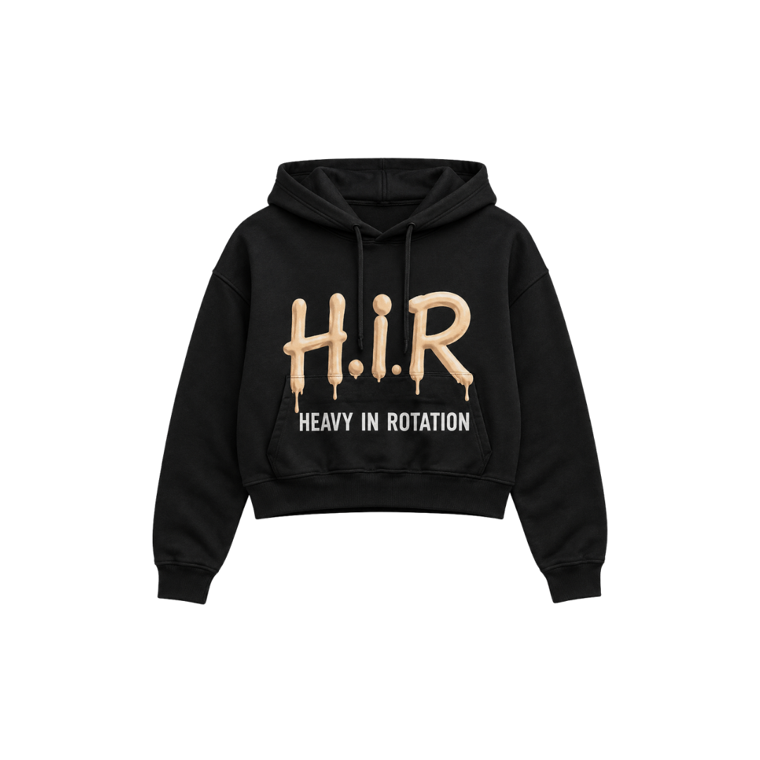 MELTED CROP HOODIE