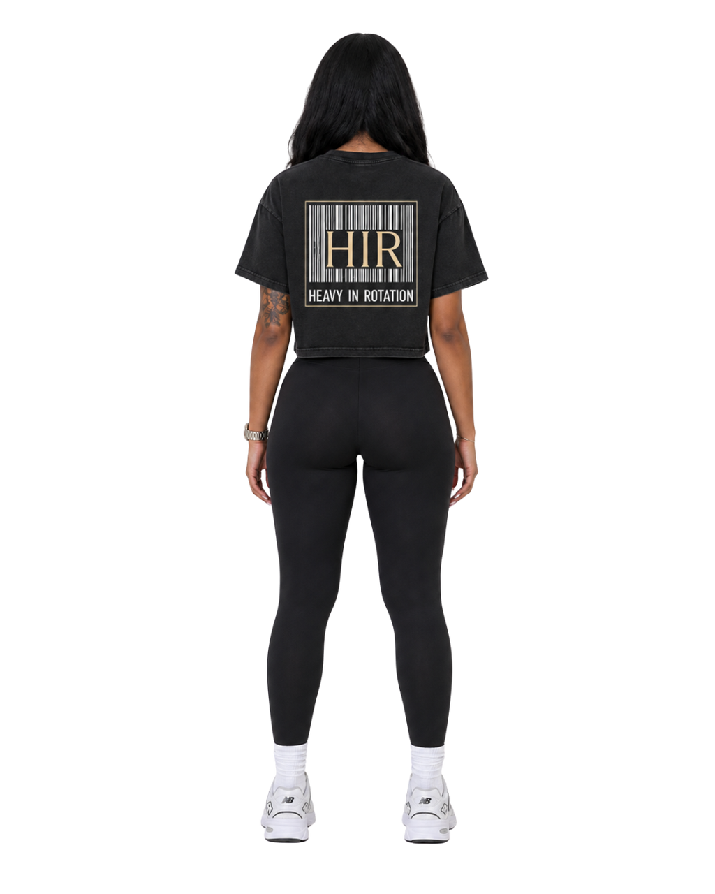 BARCODE CROP TEE