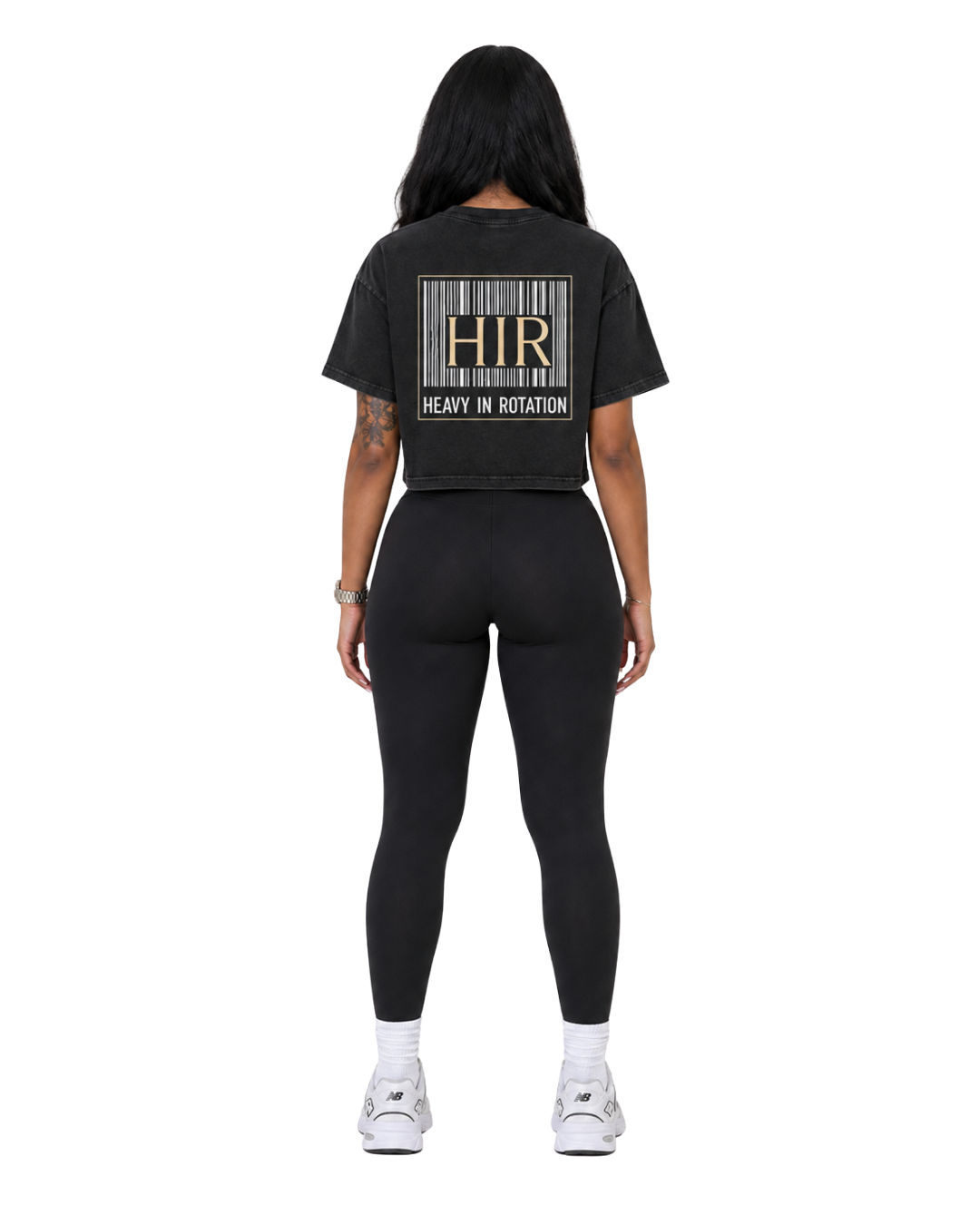 BARCODE CROP TEE