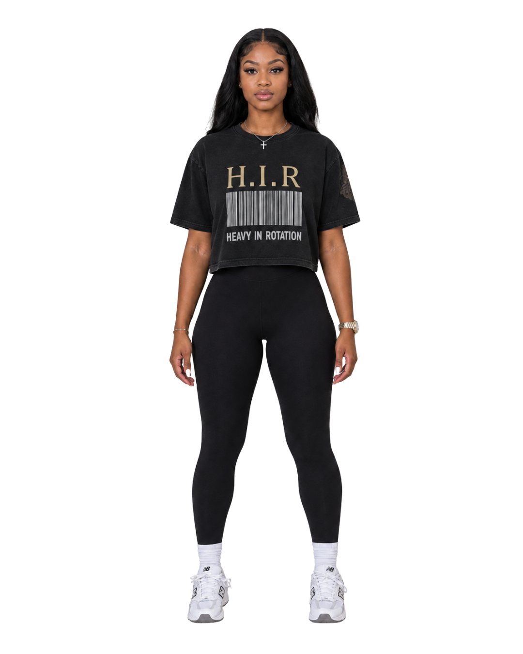 BARCODE CROP TEE