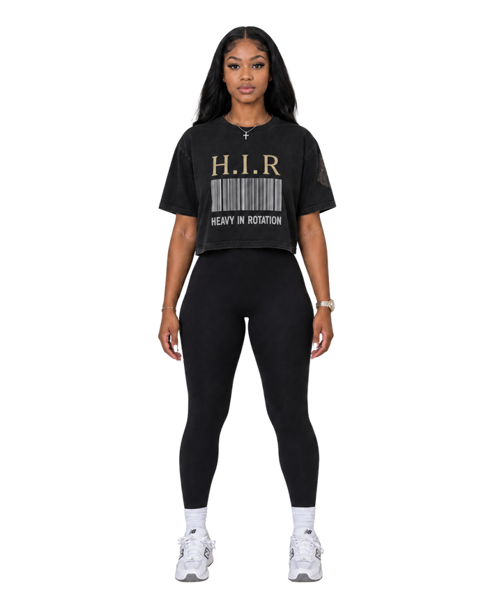 BARCODE CROP TEE
