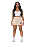 CREAM SCULPT BIKER TIGHTS